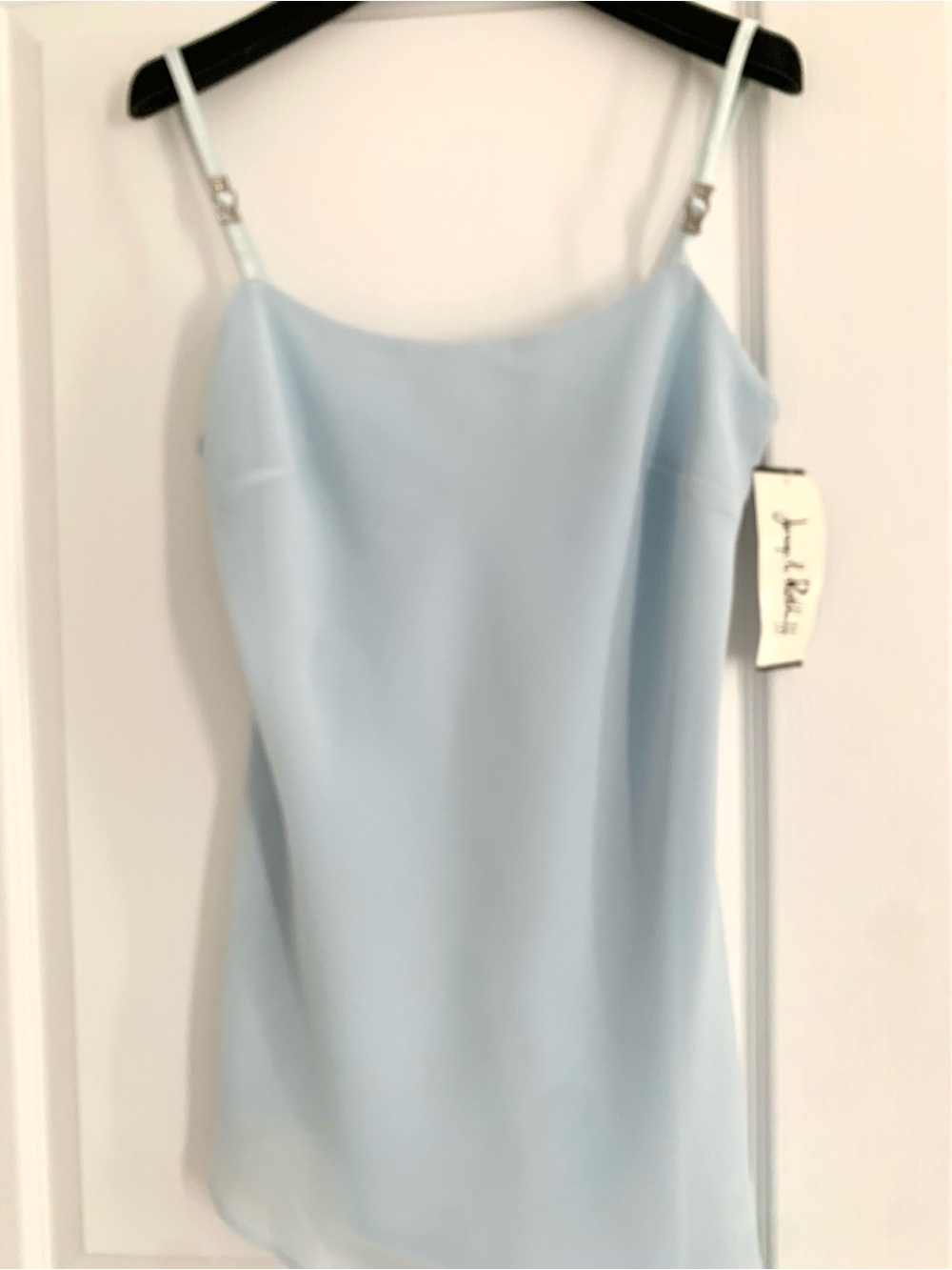 Light Blue Slip Cami Top with shawl by Joseph Ribkoff - Picture 2 of 7